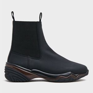 GANNI Black Hybrid Chelsea Boots